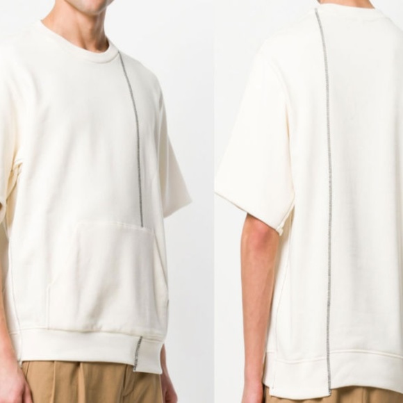 3.1 PHILLIP LIM Re-constructed Sweatshirt NWOT - Picture 4 of 10